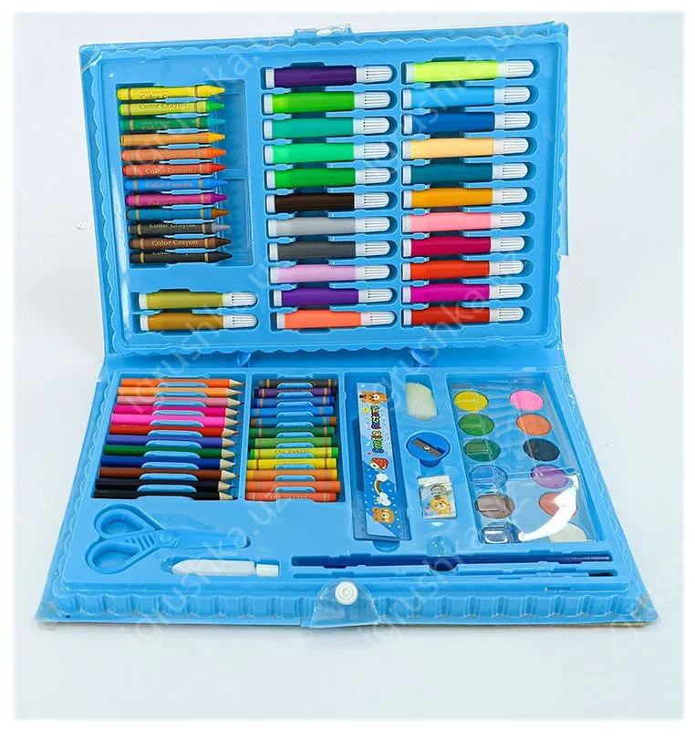 картинка Набор для творчества и рисования: карандаши, фломастеры, краски 110 прд. от магазина igrushka.uz