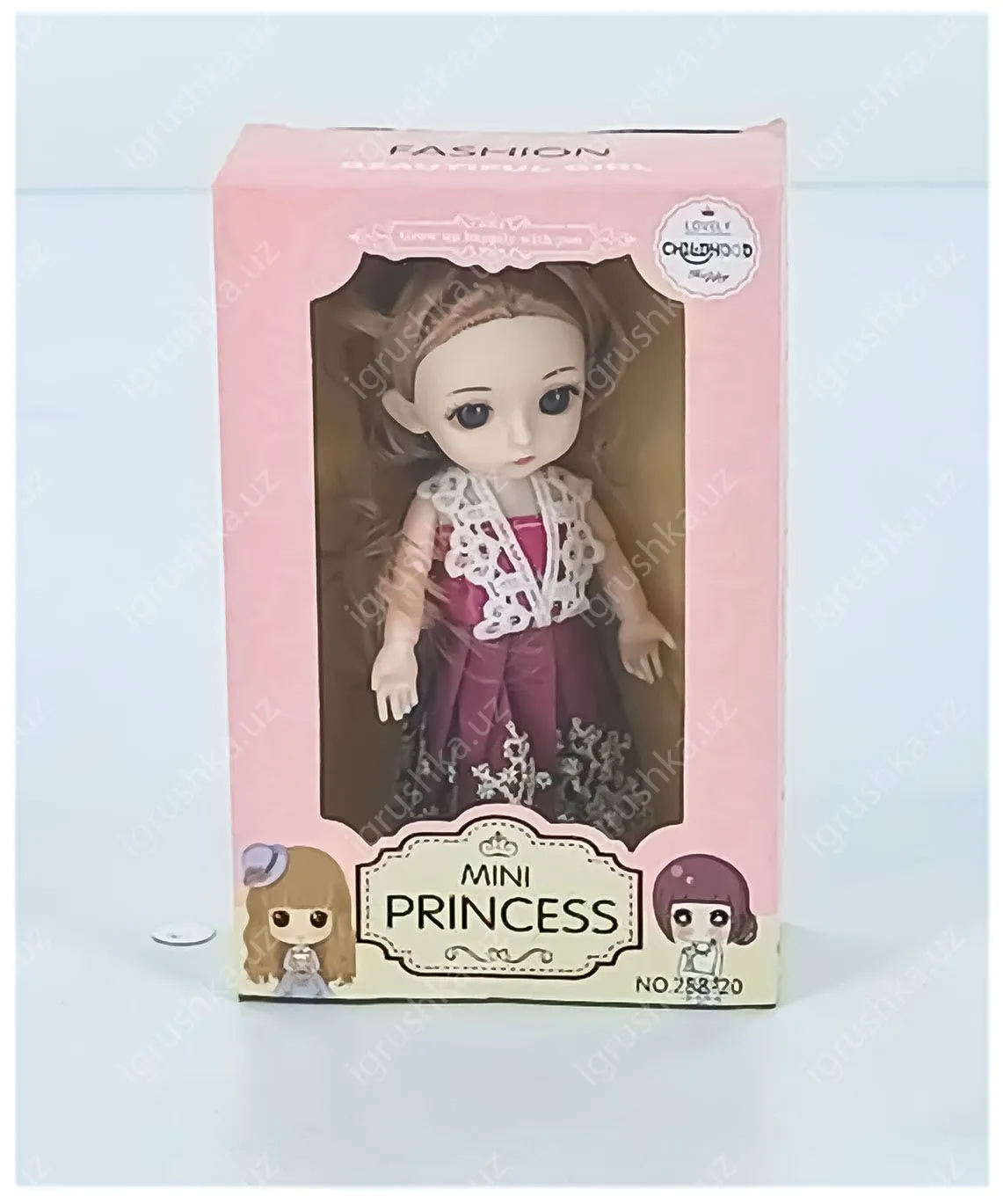 картинка Кукла шарнирная, 16 см, для девочек MINI PRINCESS от магазина igrushka.uz
