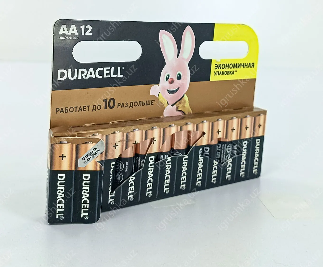 картинка Батарейка АА пальчиковая Duracell (12 штук в упаковке) (Цена за 1 штук) от магазина igrushka.uz