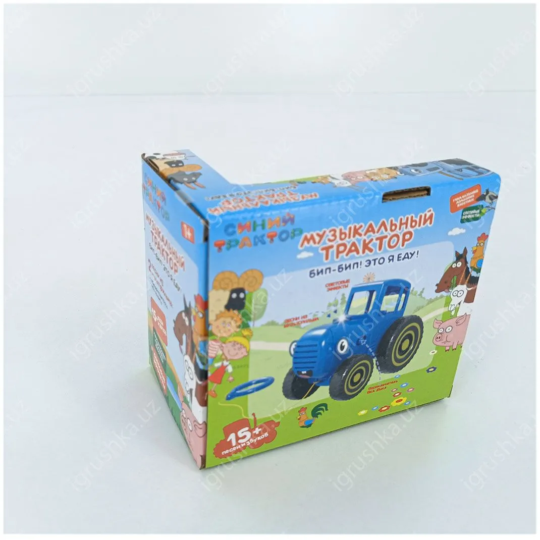 картинка Детская машинка "Синий трактор", популярная музыкальная игрушка для детей от магазина igrushka.uz