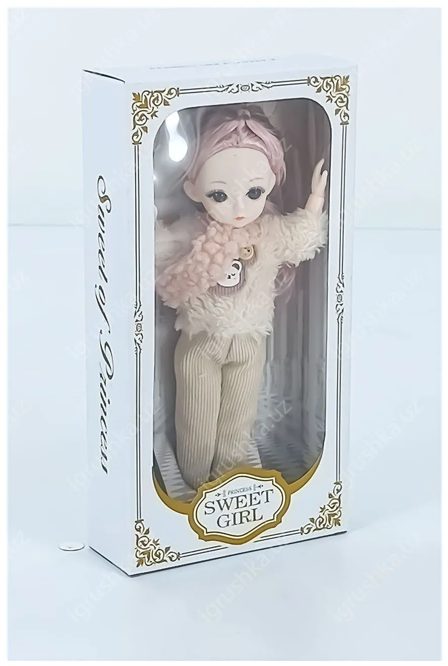 картинка Кукла шарнирная, 23 см, для девочек SWEET GIRL от магазина igrushka.uz