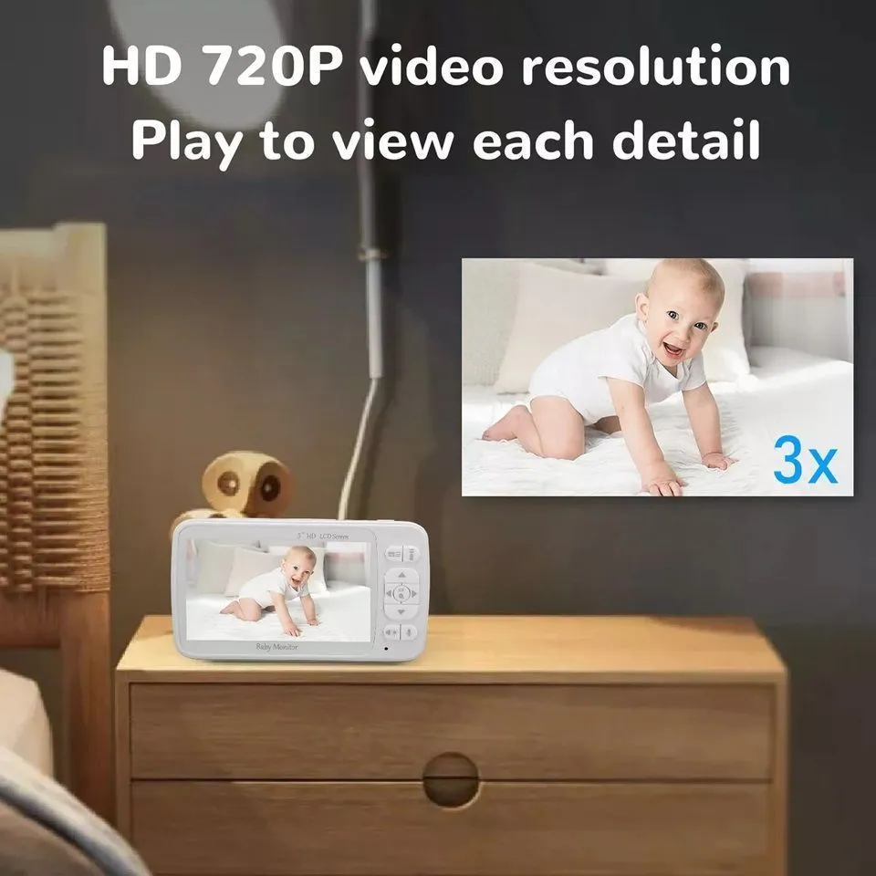 картинка 5 Inch Remote Swivel Wireless Baby Monitor 860 от магазина igrushka.uz