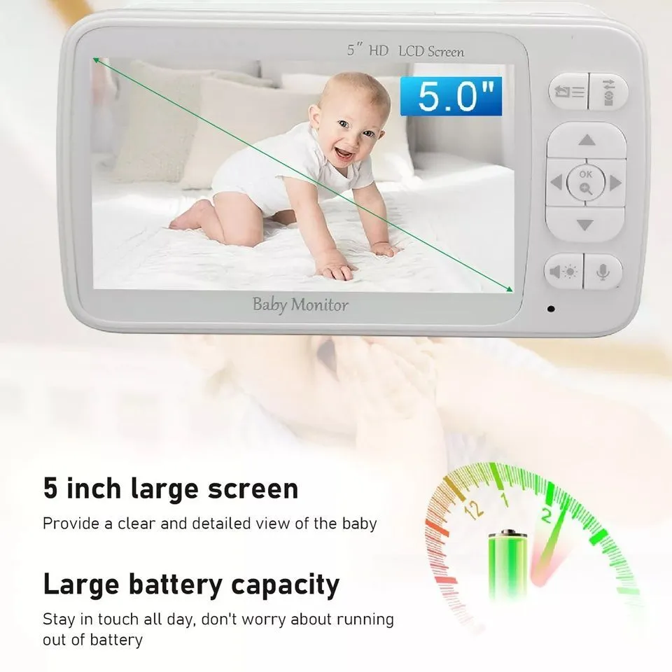 картинка 5 Inch Remote Swivel Wireless Baby Monitor 860 от магазина igrushka.uz