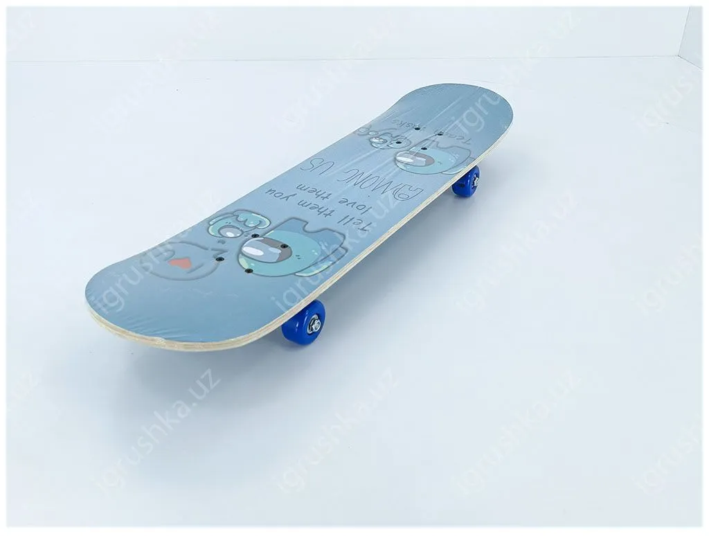 картинка Скейтборд деревянный для начинающих 78х19.5x10 см от магазина igrushka.uz