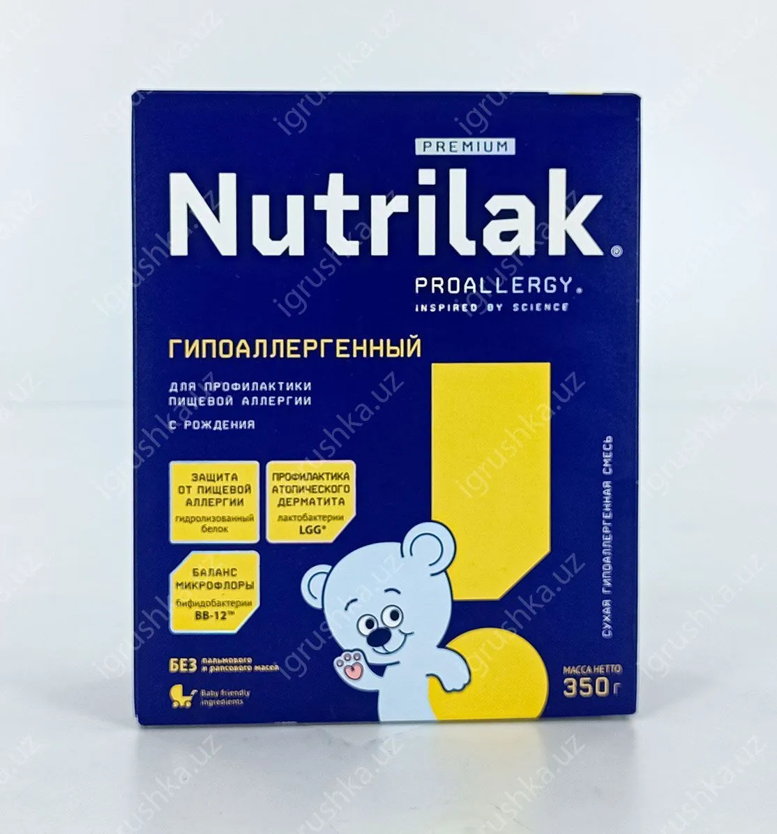 картинка Nutrilak Premium ГИПОАЛЛЕРГЕННЫЙ. для профилактики пищевой аллергии у детей С рождения 350гр. от магазина igrushka.uz