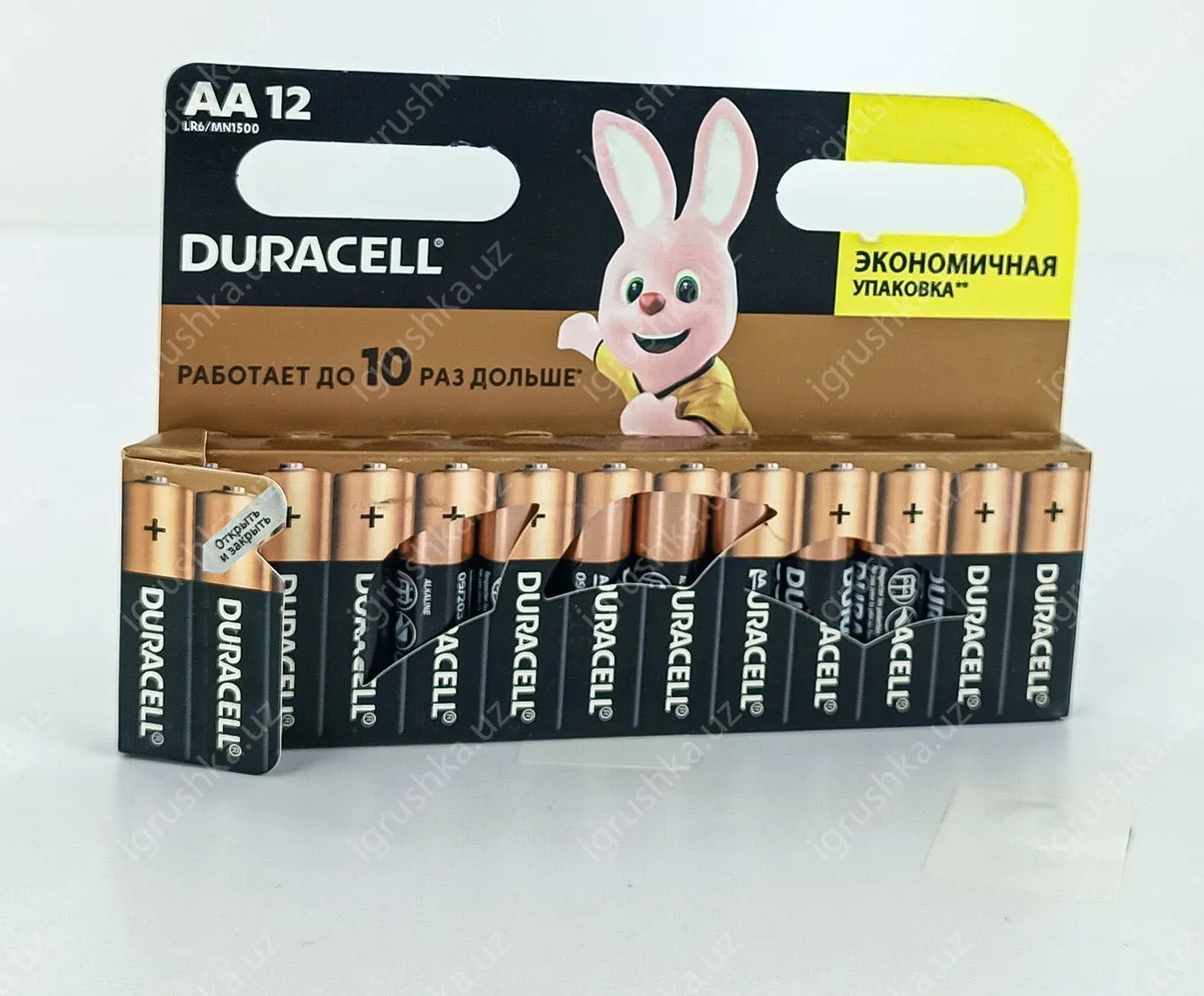 картинка Батарейка АА пальчиковая Duracell (12 штук в упаковке) (Цена за 1 штук) от магазина igrushka.uz