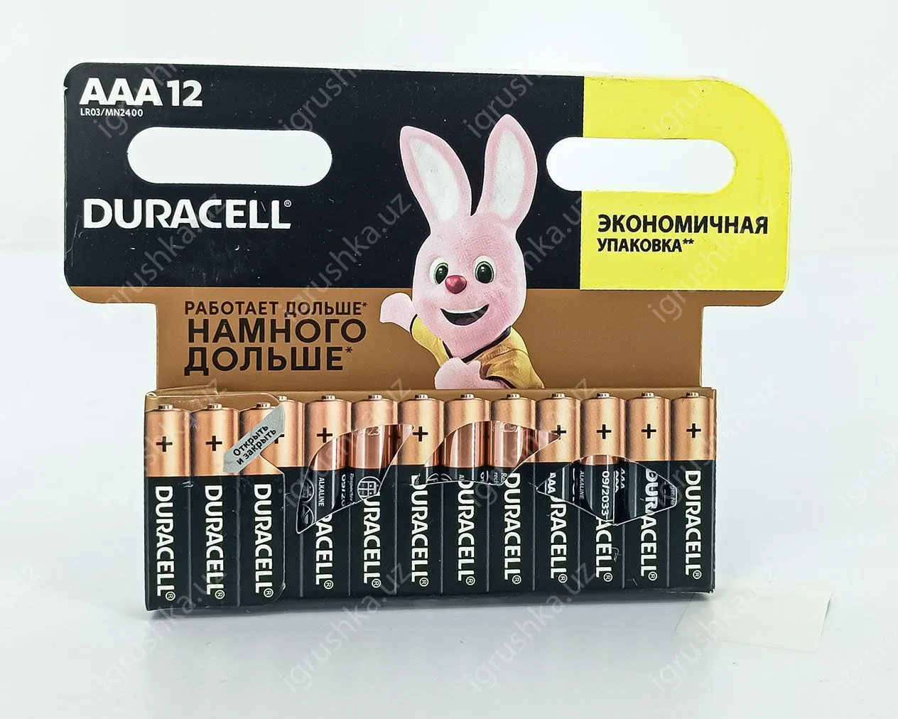 картинка Батарейка ААА мизинчиковые Duracell (12 штук в упаковке) (Цена за 1 штук) от магазина igrushka.uz