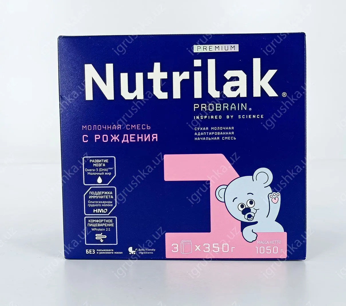 картинка Nutrilak Premium 1 Смесь молочная сухая адаптированная начальная. Для детей с 0 до 6 месяцев 1050гр. от магазина igrushka.uz